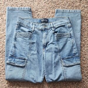 GAP Sky Blue Denim Cargo Pants